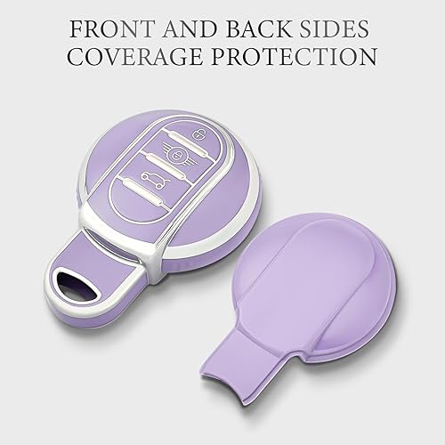 Miniatura 6 de OFFCURVE Funda para llavero BMW Mini, compatible con BMW Mini Cooper S D SD F56 F55 F54 F57 F60 R55 R55 R56 R57 R58 R59 R60 S Roadster Smart Key Fob