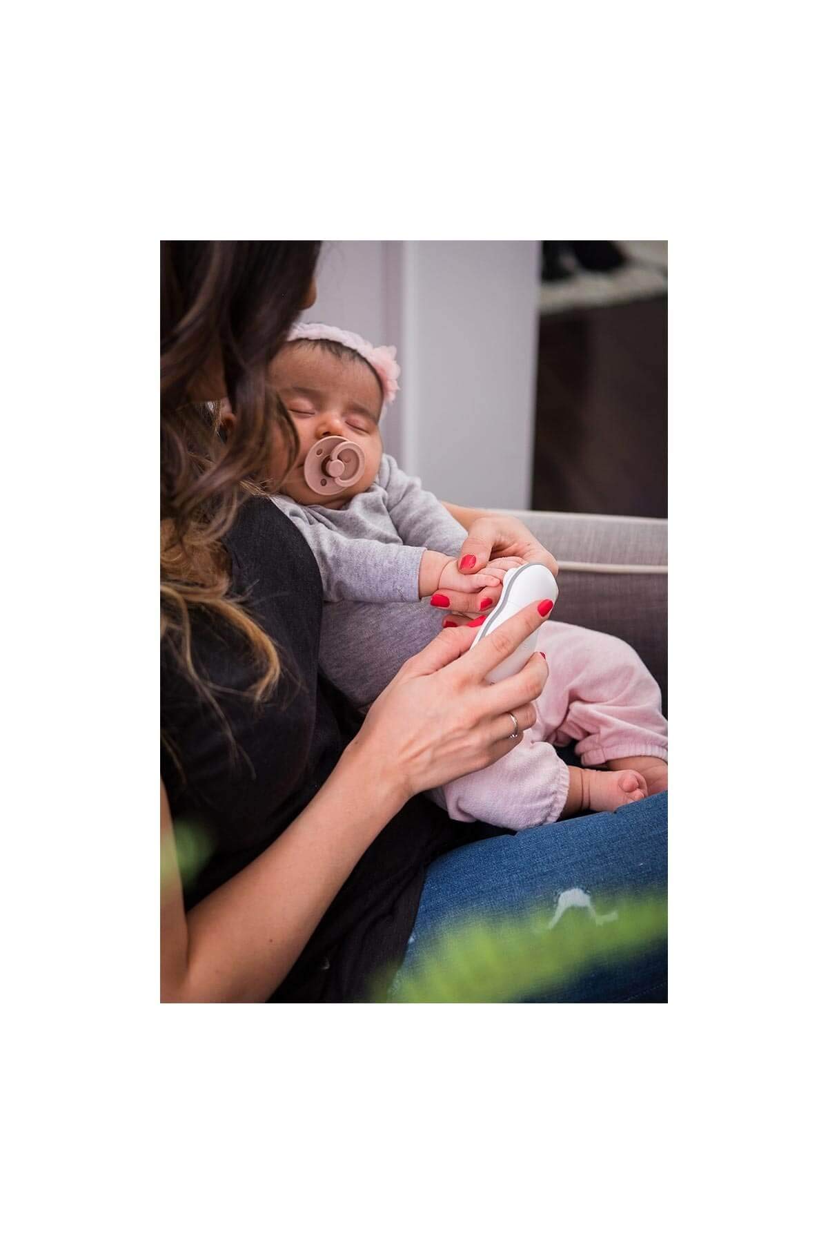 bblüv - Trimö - Coupe-ongles électrique pour nouveau-né et enfant (0 à 12 mois+) - 2 vitesses, coupe-ongles et ongles des pieds et des mains doux et silencieux - étui de transport inclus