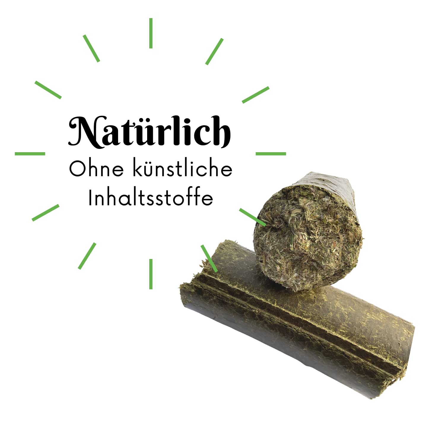 LAX Wiesenprodukte Lina do zabawy z brykietami dla koni I zdrowe przekąski z lucerny I karma uzupełniająca, konie, lucerna, przysmaki dla koni, bez zboża, zawartość 2 kg