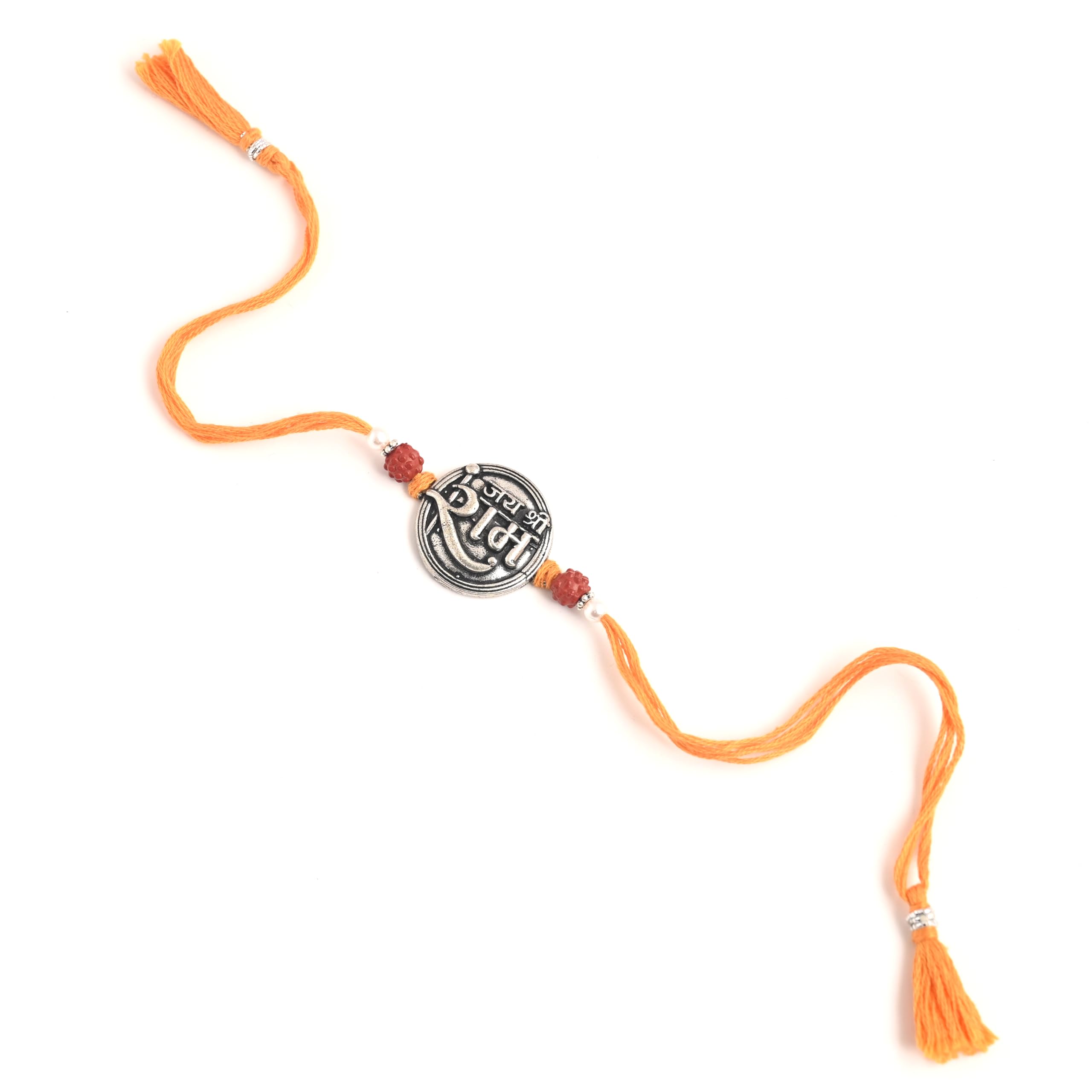 JIJA ANTIQUE Oxidised Jai Shree Ram Rakhi | Rakhi for Bhaiya Bhai Boy Raksha Bandhan Designer Rakhi | Rakshabandhan Rakhi for Bhaiya (B0D9GR96K8) Amazon Price History, Amazon Price Tracker