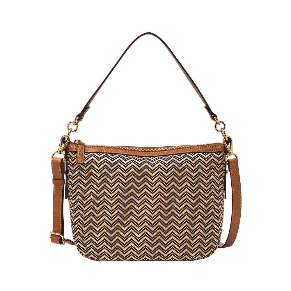 Fossil Jolie Brown Leather or Suede Crossbody bag for Women