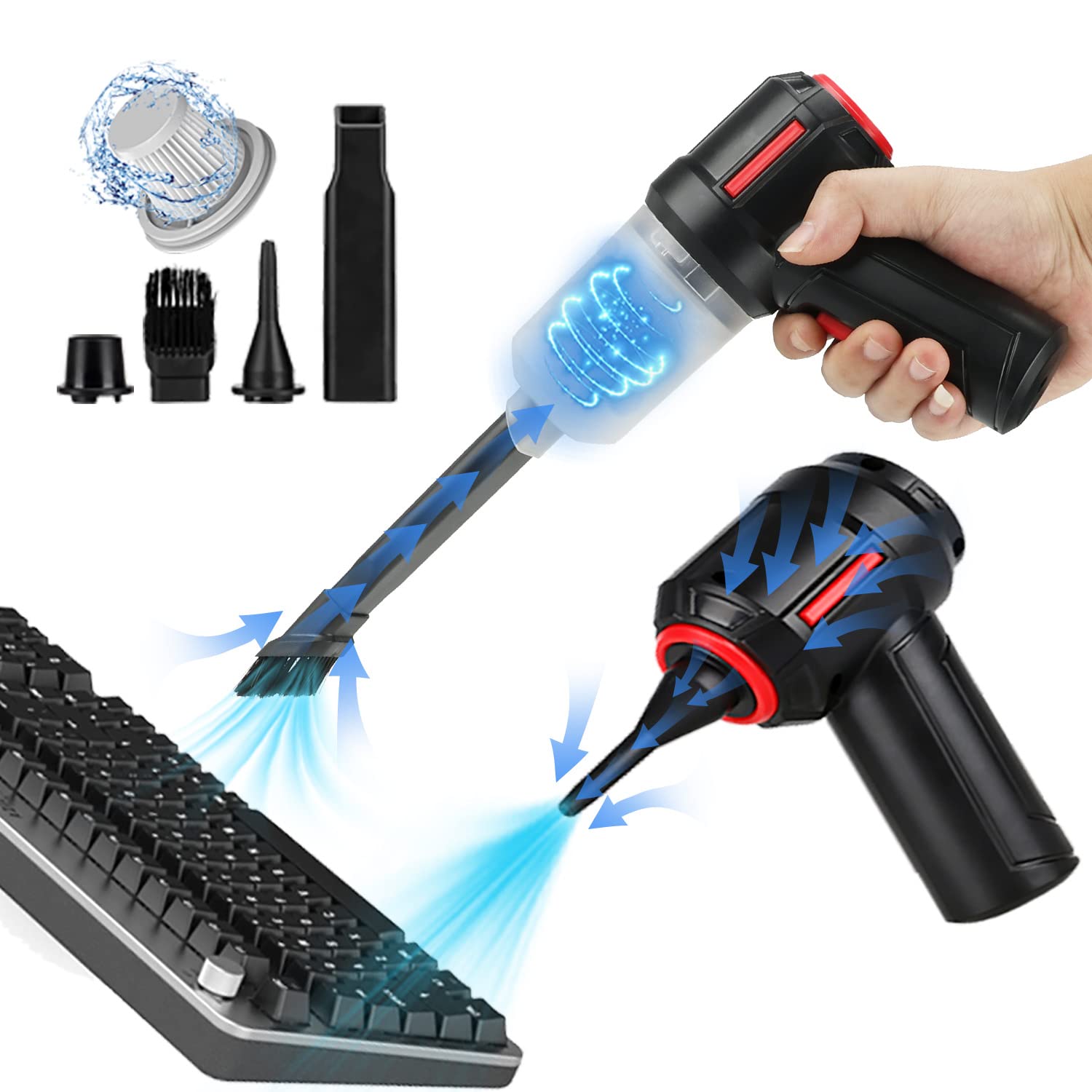 Buy Meudeen Electric Air Duster for Keyboard Cleaning,Cordless Air