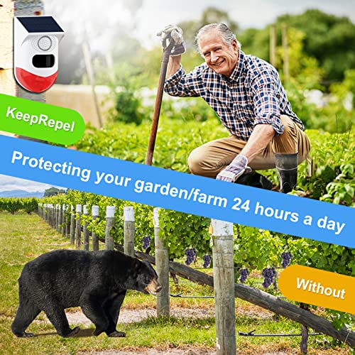 Solar-Strobe-Alarm-Light-with-Motion-Sensor-Siren-Outdoor-Alarm-Siren-with-Remote-Controller-120db-Sound-Security-Siren-Light-IP67-Waterproof-and-4-Mode-for-HomeFarmBarnVillaYard1Pack