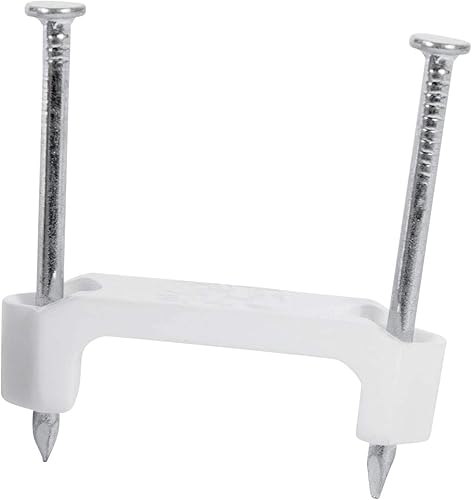 Gardner Bender PS-225J Grapa de plástico, 12 pulgada, asegura Romex, UF y cable no metálico (NM), polietileno resistente a los rayos UV, sin