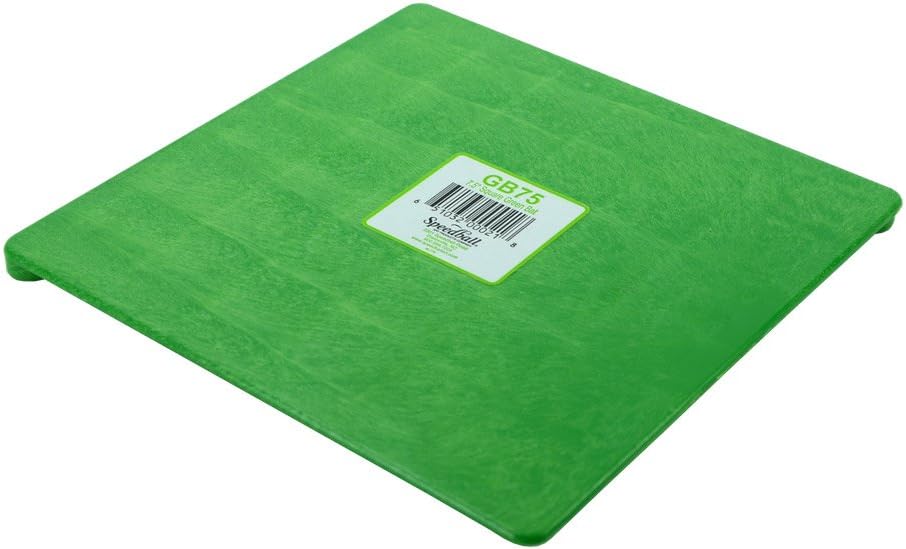 Speedball Injection Molded Plastic Bat, Square, 7.5 inch Diameter, Green (GB75)