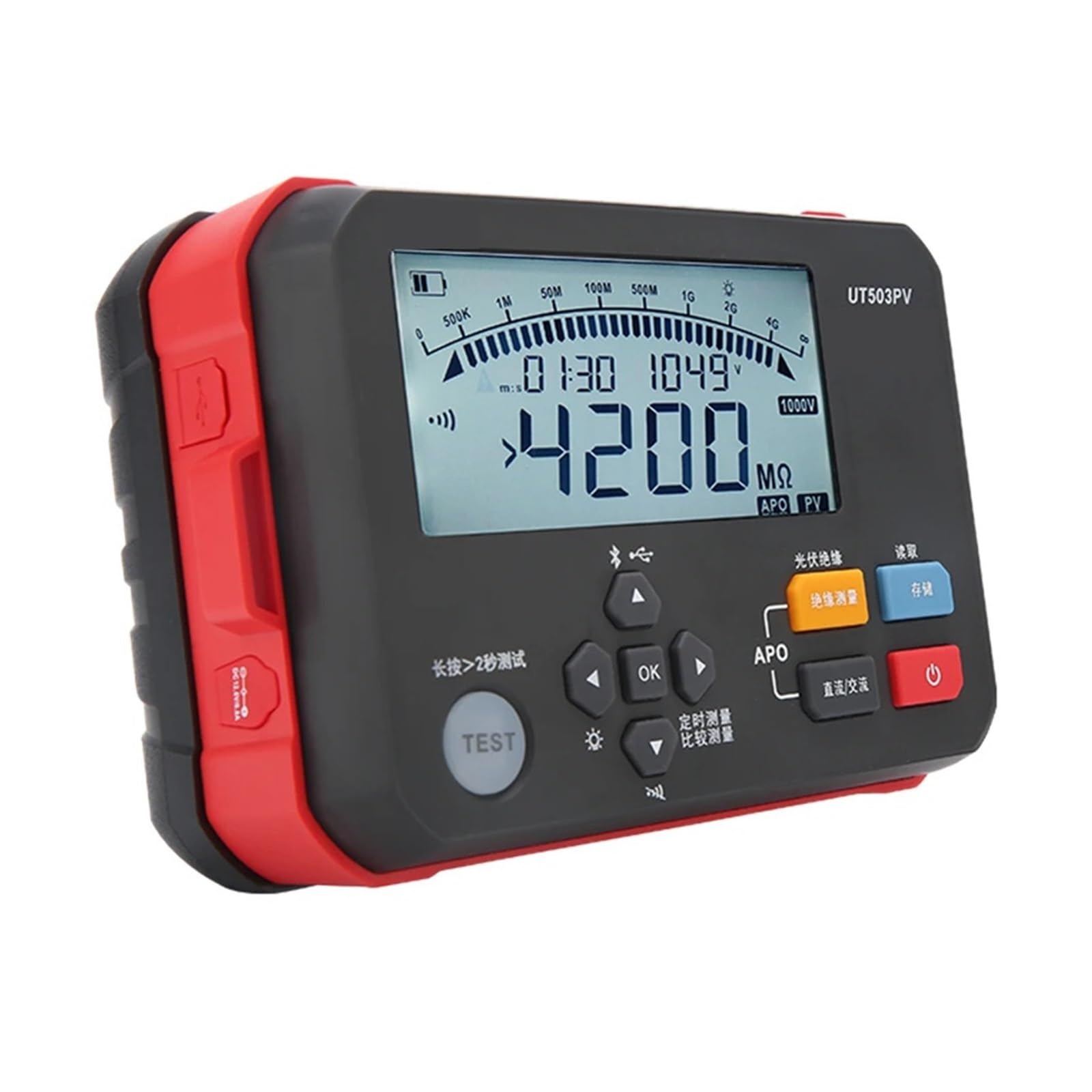 UT503PV Tester Di Resistenza Di Isolamento Misuratore Di Corrente Di Cortocircuito Fotovoltaico Misuratore Di Ohm Misuratore Di Pannelli Fotovoltaici Multitester