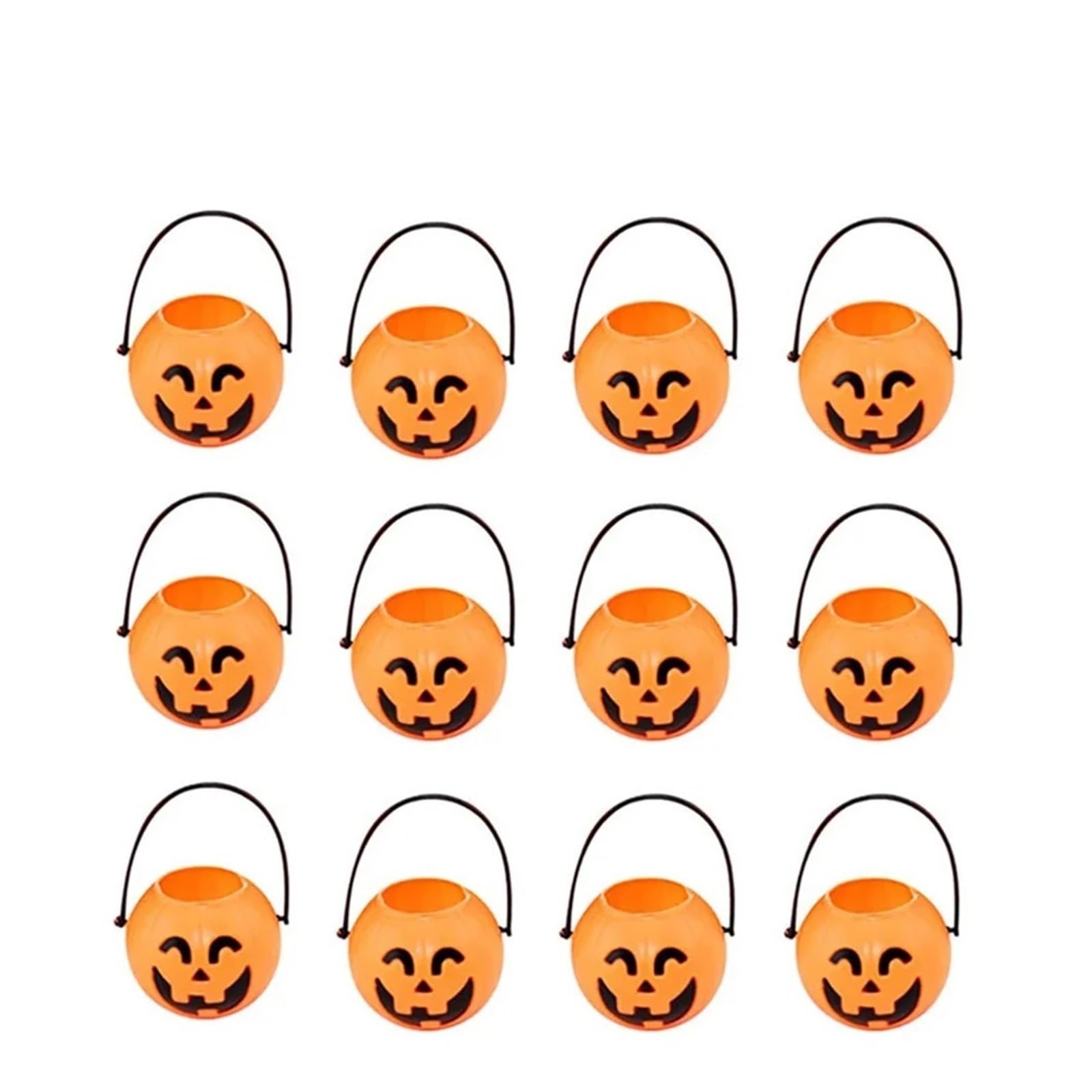 SZAJDSNMURB Halloween Pumpkin Candy Bucket Plastic Cauldron Kettle
