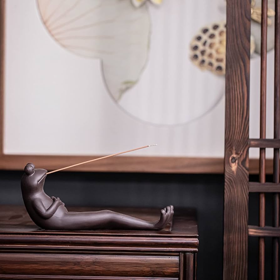 Amazon｜[Queen-b] カエル お香立て 線香立て お香たて 線香たて お香