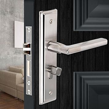 CALANDIS Stainless Steel Door Handle Lock Keyed Handleset Lever Mortise Panel Lock D