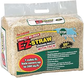 Rhino Seed & Landscaping Supply EZStraw-1cf EZ Straw MLCH/TACK 1CUFT, No Size, No Color