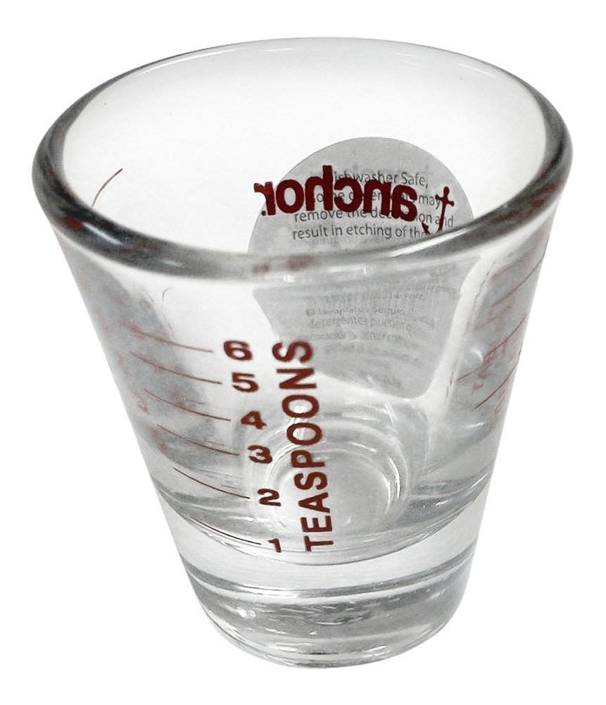 Diamond Visions 1 oz. Clear Glass Measuring Shot Glass