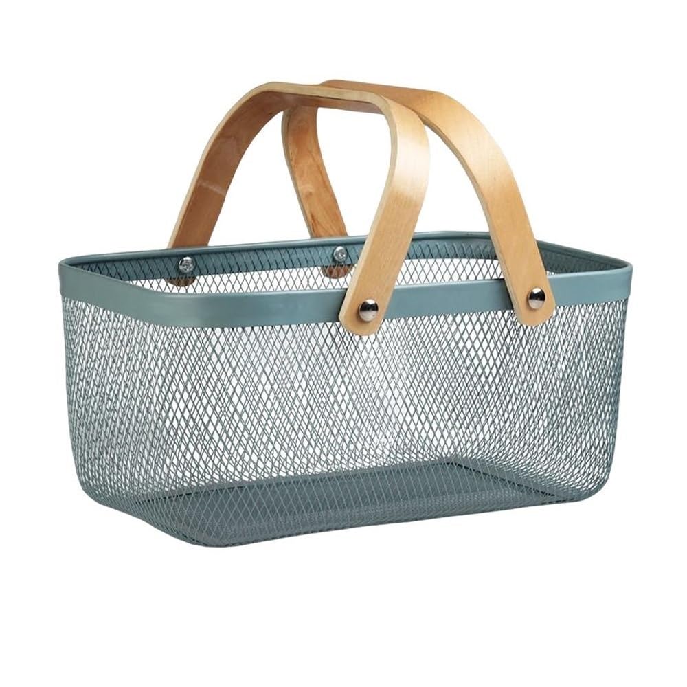 Basket Storage Box Kitchen Wrought Iron Small Toy Snack Desktop Sundries Cosmetics Home Oversized Clothing