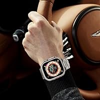 Vista 8 de WINGLE Correas de titanio para Apple Watch Band Ultra 3/2/1 Band Ultra de 1.929 in Series 11 10 1.811 in 1.772 in 1.732 in 1.654 in SE 3/2/1 Series