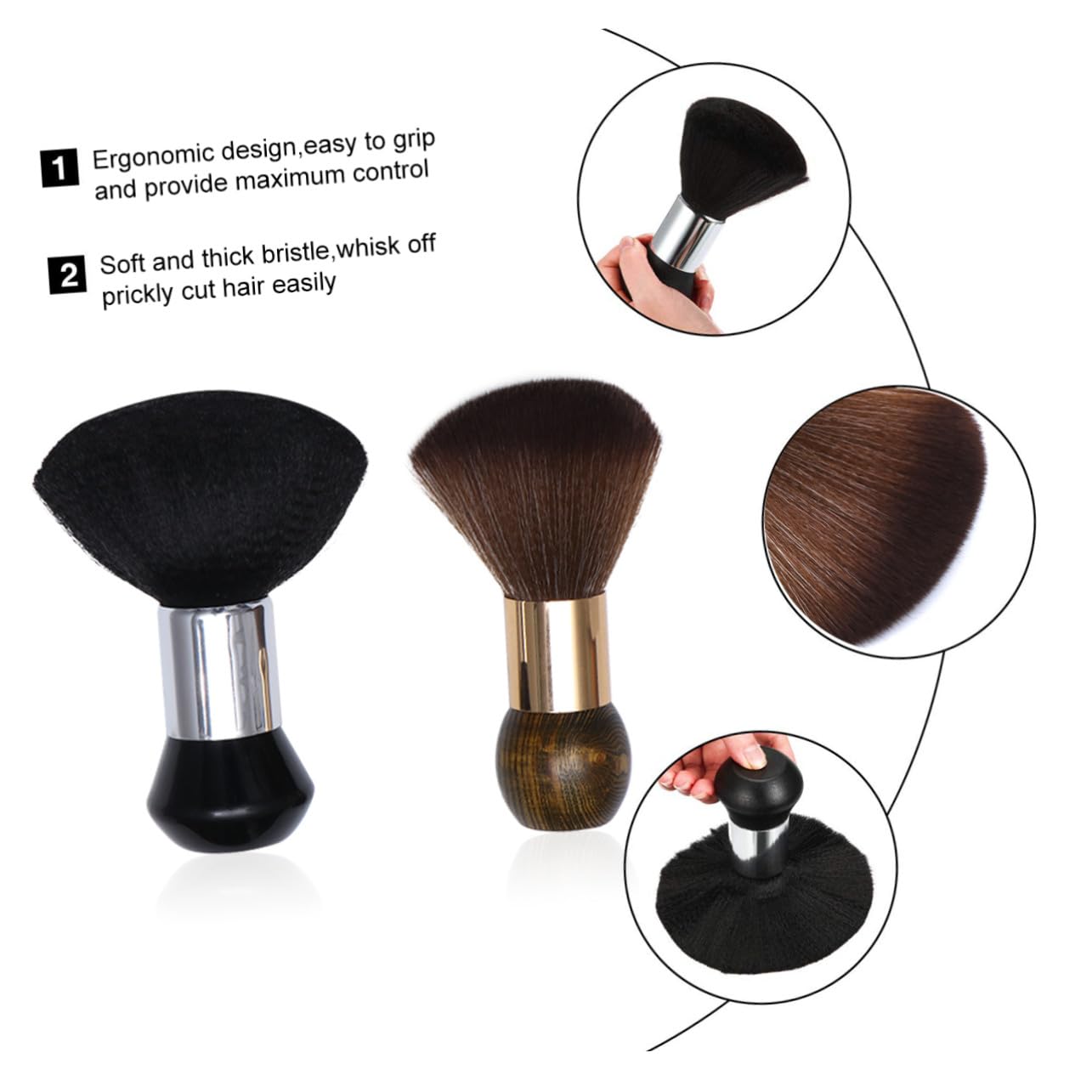 Gatuida Cape de Coiffure Cape pour Styliste Brosse Plumeau pour Cou Kit Outils Coupe Cheveux Bandes Couvre-nez
