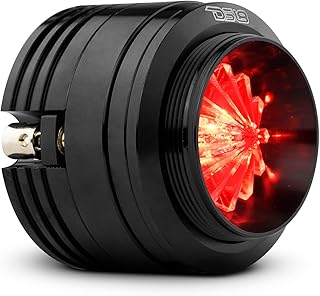 DS18 PRO-TW720L 1.6" Shallow High Compression Neodymium Super Bullet Tweeter 280 Watts 1" Aluminum Voice Coil 4-Ohm with RGB LED Lights