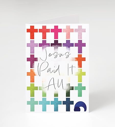 Market On Mainstreet - Tarjetas de felicitación cristianas de Pascua con sobres blancos 25 tarjetas y sobres fabricadas en los Estados Unidos Jesús