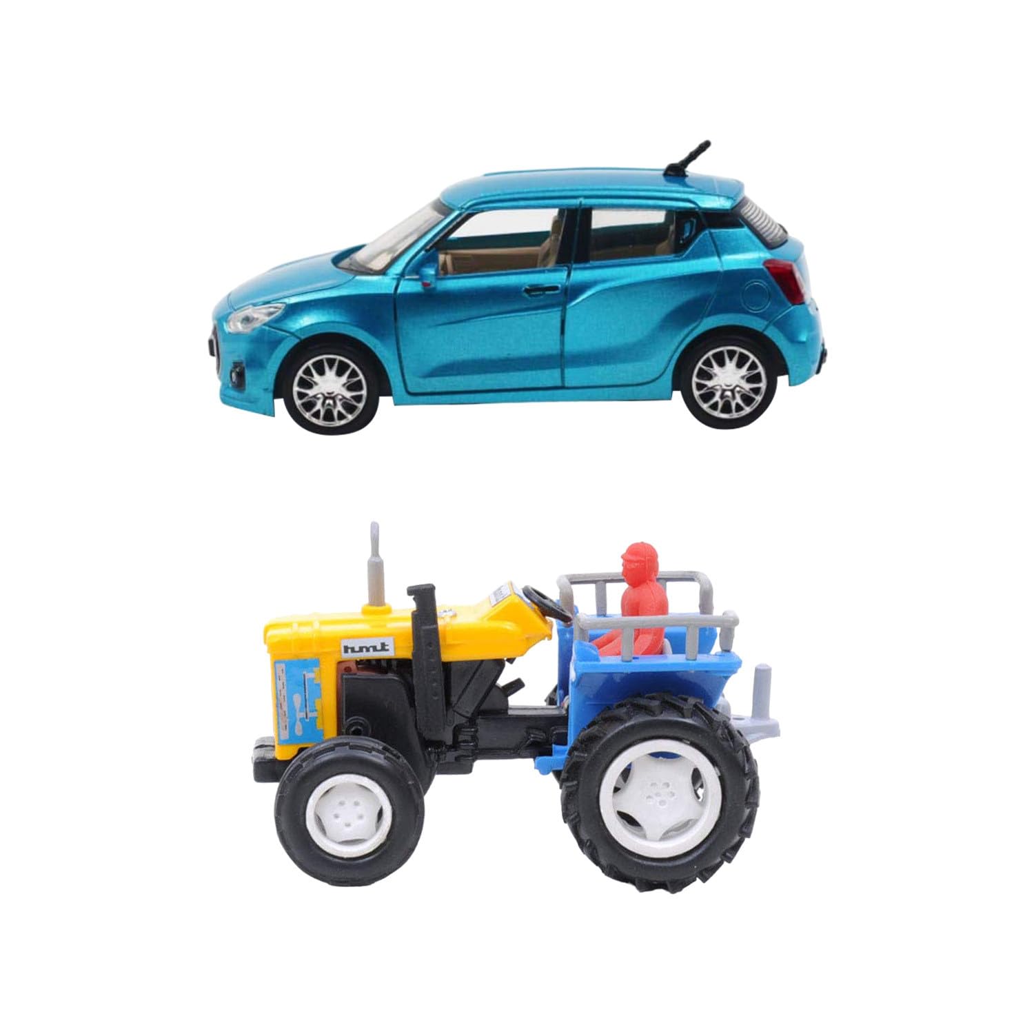 Gracious Plastic cast Pull Back Krt Dc & Tracktor Toy for Kids 5 to 12 Years Age May Vary (Pack of 1)