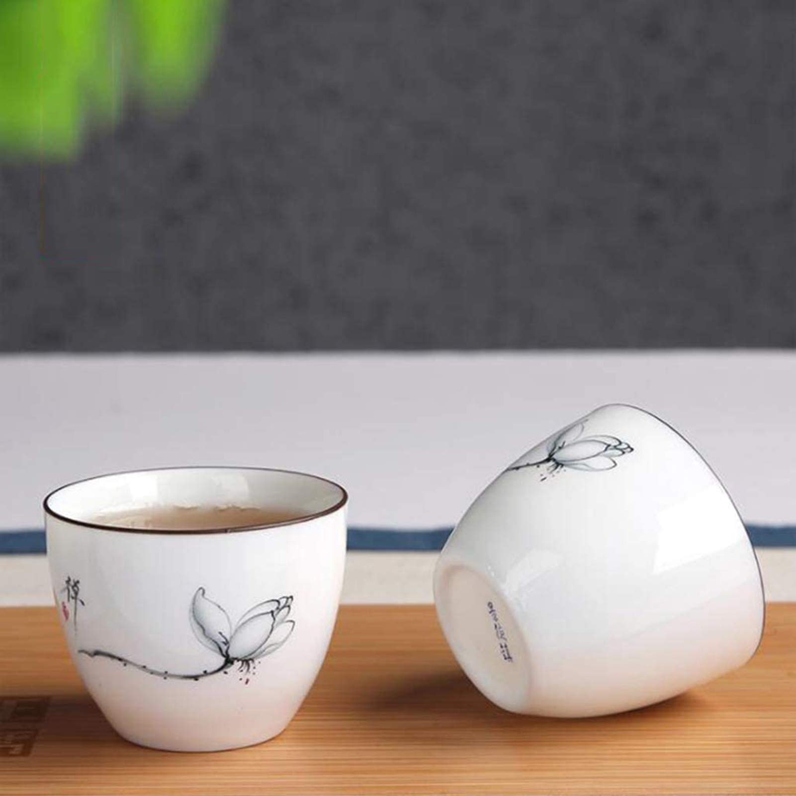 Juego de té de Kung Fu para el hogar Hueco de Porcelana Blanca/Juego de té japonés de cerámica/Tetera Pintada a Mano/Taza de té/Ceremonia del té