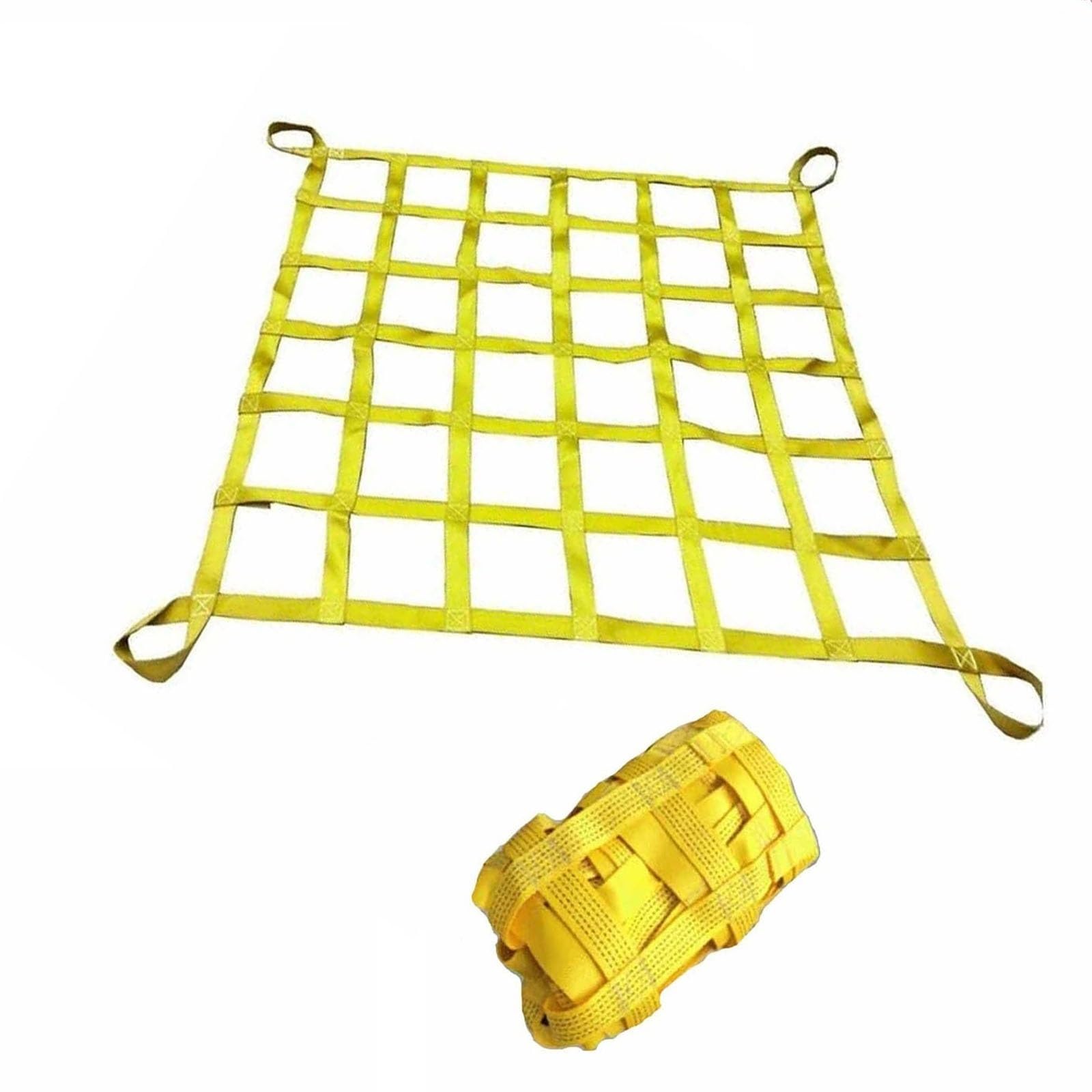 WQPMNYG Material Handling Straps,Cargo Lifting Net-Polyester Lifting Sling Net,Mesh Tear Resistance,Cargo Lifting Bag,for Construction Rigging Moving Towing Hoisting