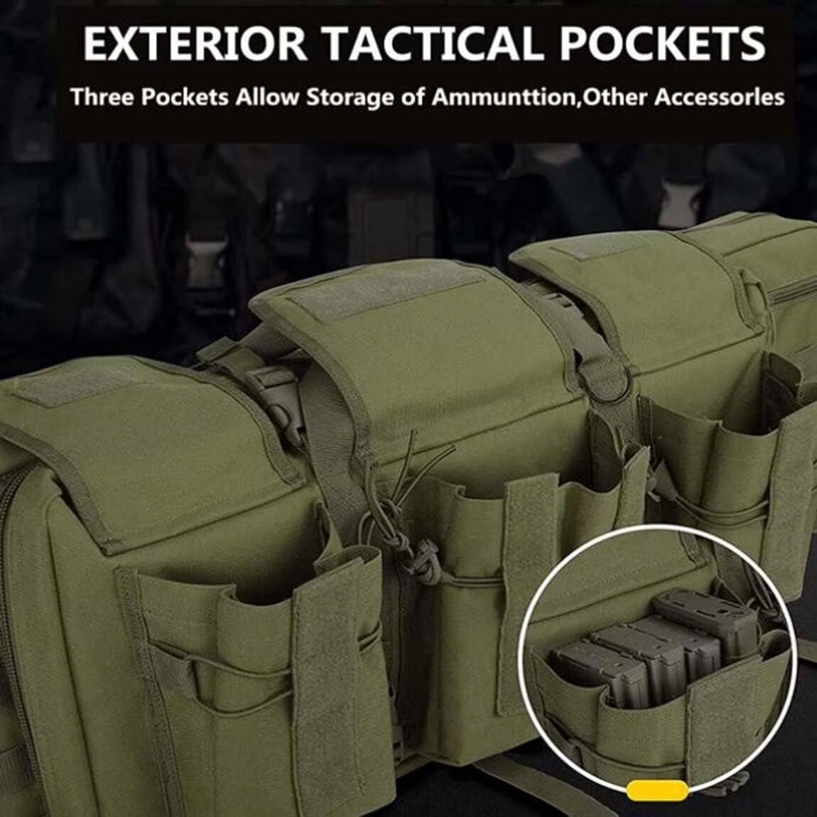 Generico Custodie Per Carabine, Fucile Di Canna Da Pesca Borsa, Adatta Alla Maggior Parte Dei Fucili, Zaino Fucile Caccia, Borsa Per Armi Portatile Per Pesca, Caccia, Tiro Sportivo