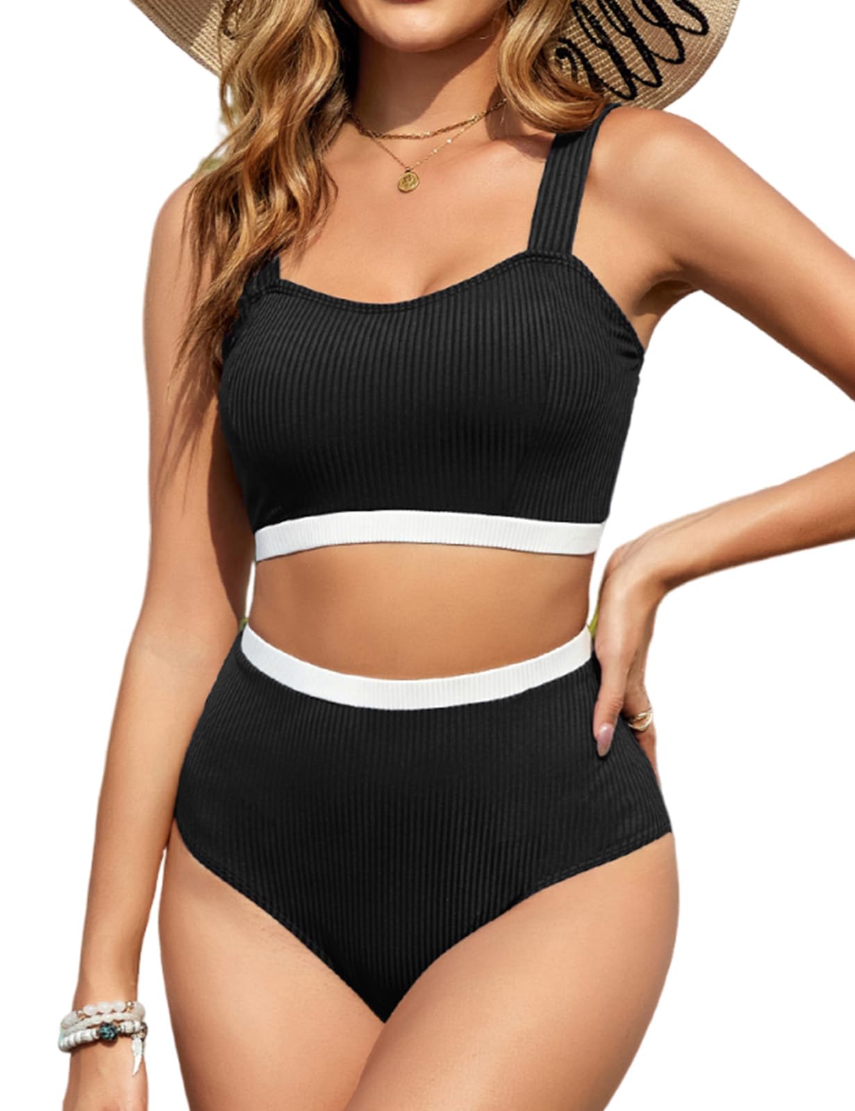 Tuopuda Conjuntos de Bikinis para Mujer Conjunto Traje de Baño Push Up Bikini Cintura Alta Bañadores Dos Piezas Traje de Baño de Playa Global Recycled Standard Global Recycled Standard Global Recycled Standard