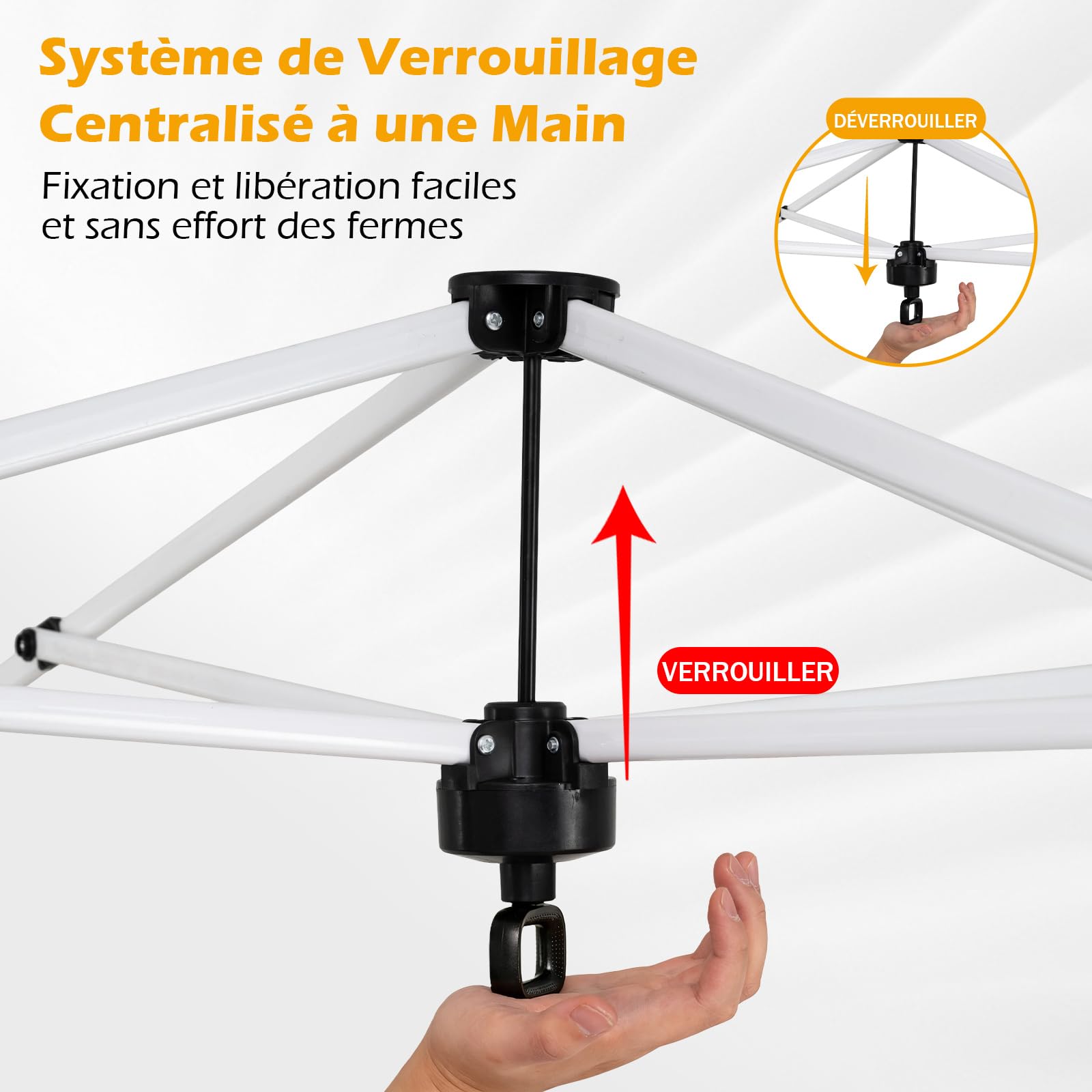 COSTWAY Tonnelle Pliante 3x3 m, Tonnelle de Jardin Exterieur, Montage Instantané, Toit à Revêtement Argenté, Anti UV, 4 Sacs de Sable, Sac à roulettes, Tente pour Camping, Plage, Fête (Blanc)