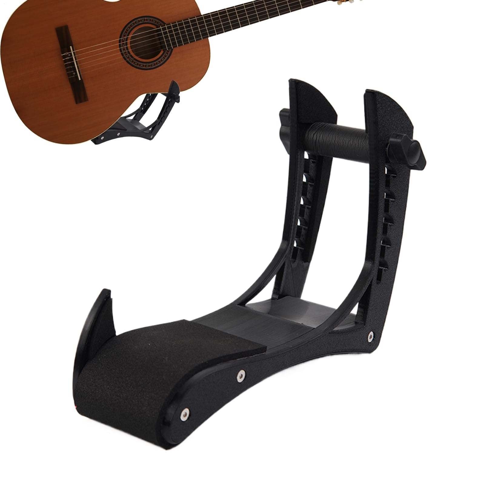 Reposapiés Para Guitarra - Soporte De Pierna Ajustable Para Guitarras Acústicas - Soporte Antirrayaduras Para Práctica de Guitarra Eléctrica, Acústica, Clásica y Bajo