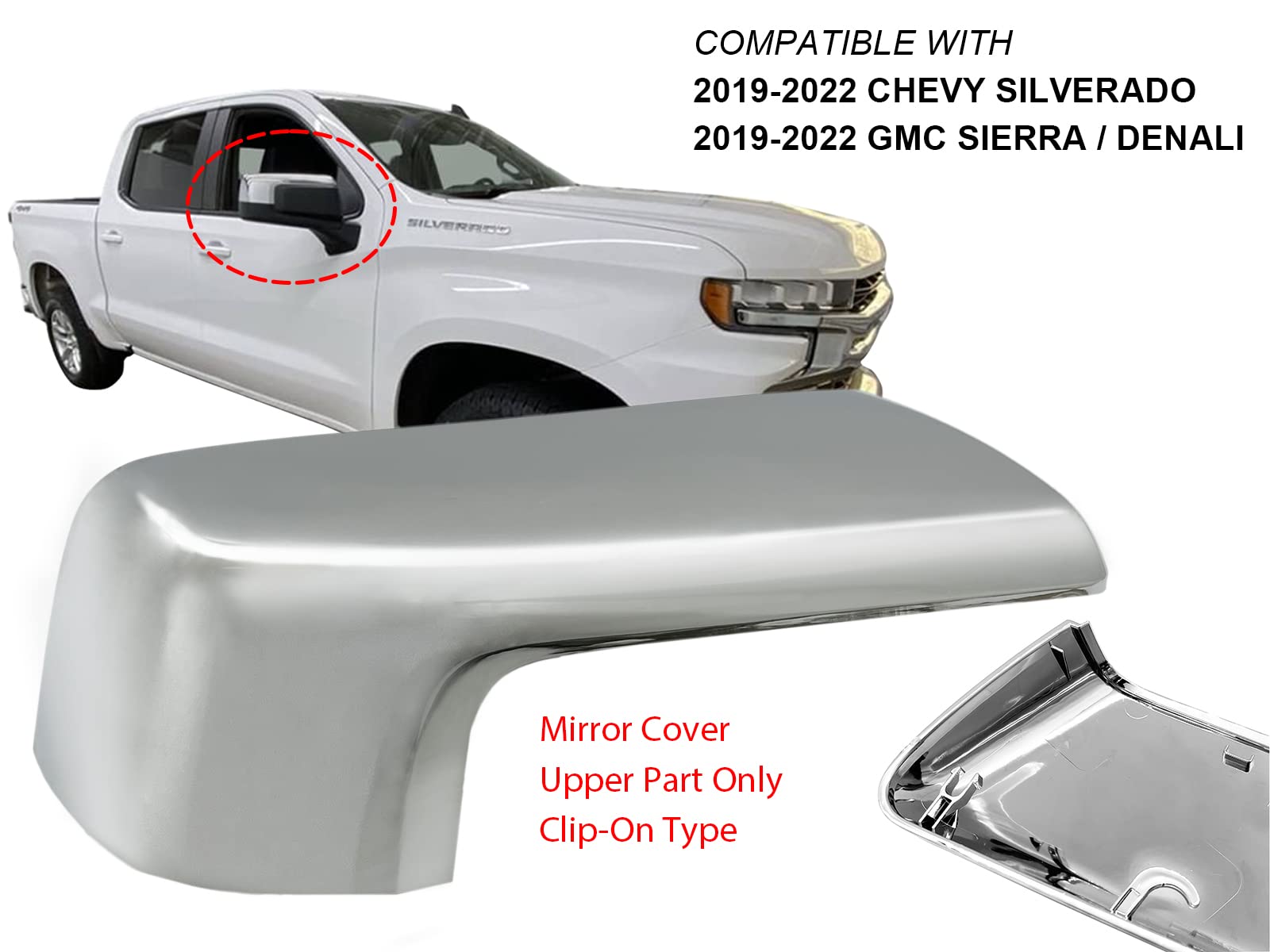 Amazon.com: APA Replacement Exterior Mirror Cover fits 2019-2022 