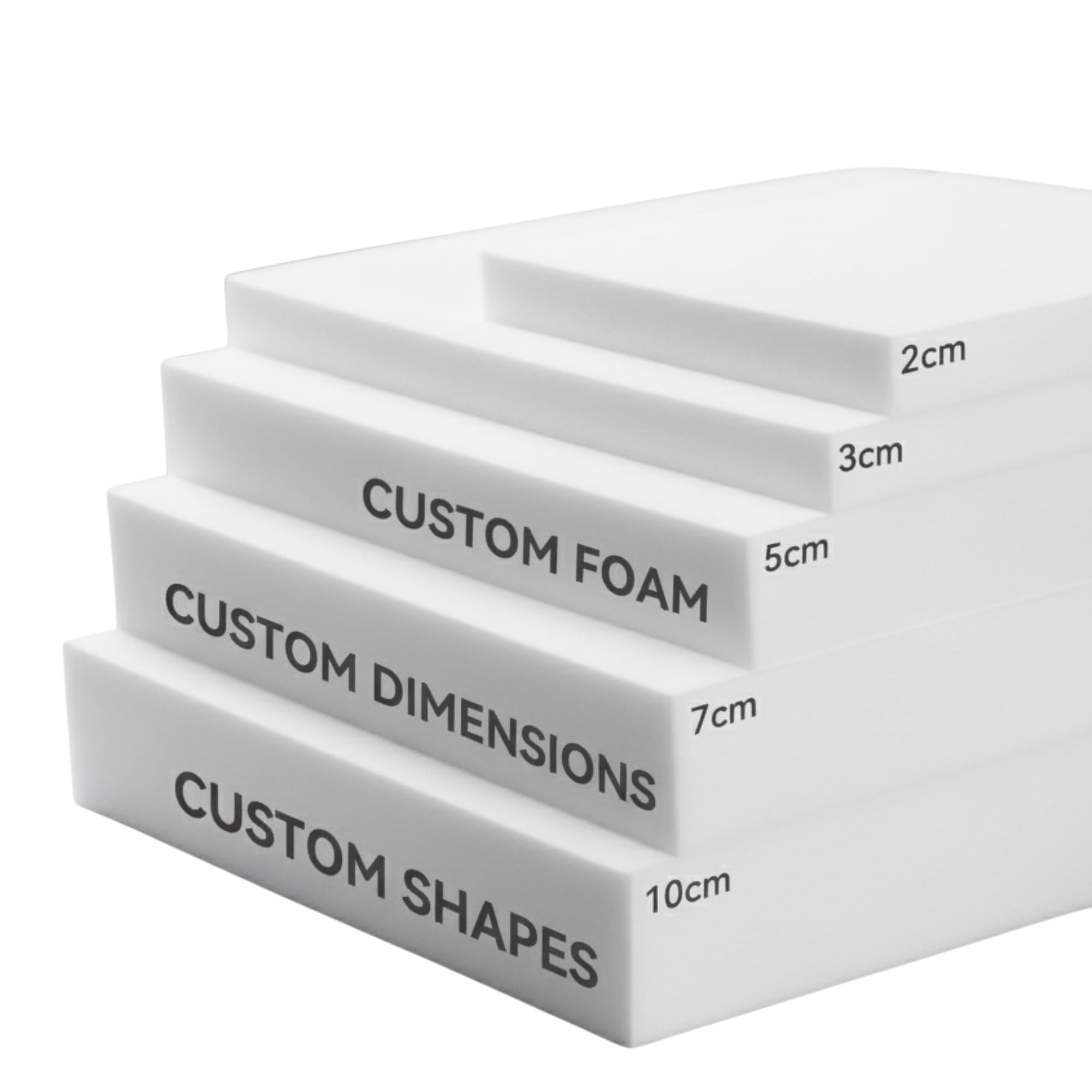 High Density Firm Foam Sheet – Cut to Any Size - Upholstery Foam for Seats, Sofas & Pet Beds - Durable Replacement Cushion Foam No Deformation – UK Made (Without Quilted Cover, 84X38X5cm)