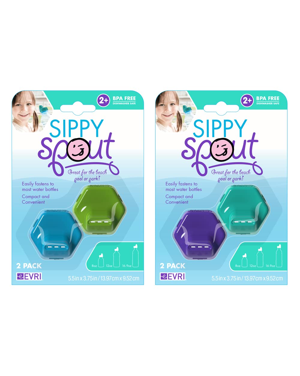 EvriholderSippy Spouts 2-Piece Pack, Assorted