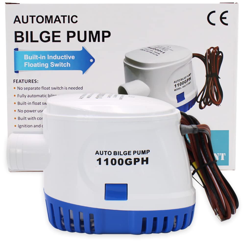 Automatyczna pompa zęzowa 12 V 1100 GPH Wydajna i niezawodna pompa zęzowa do łodzi, jachtów