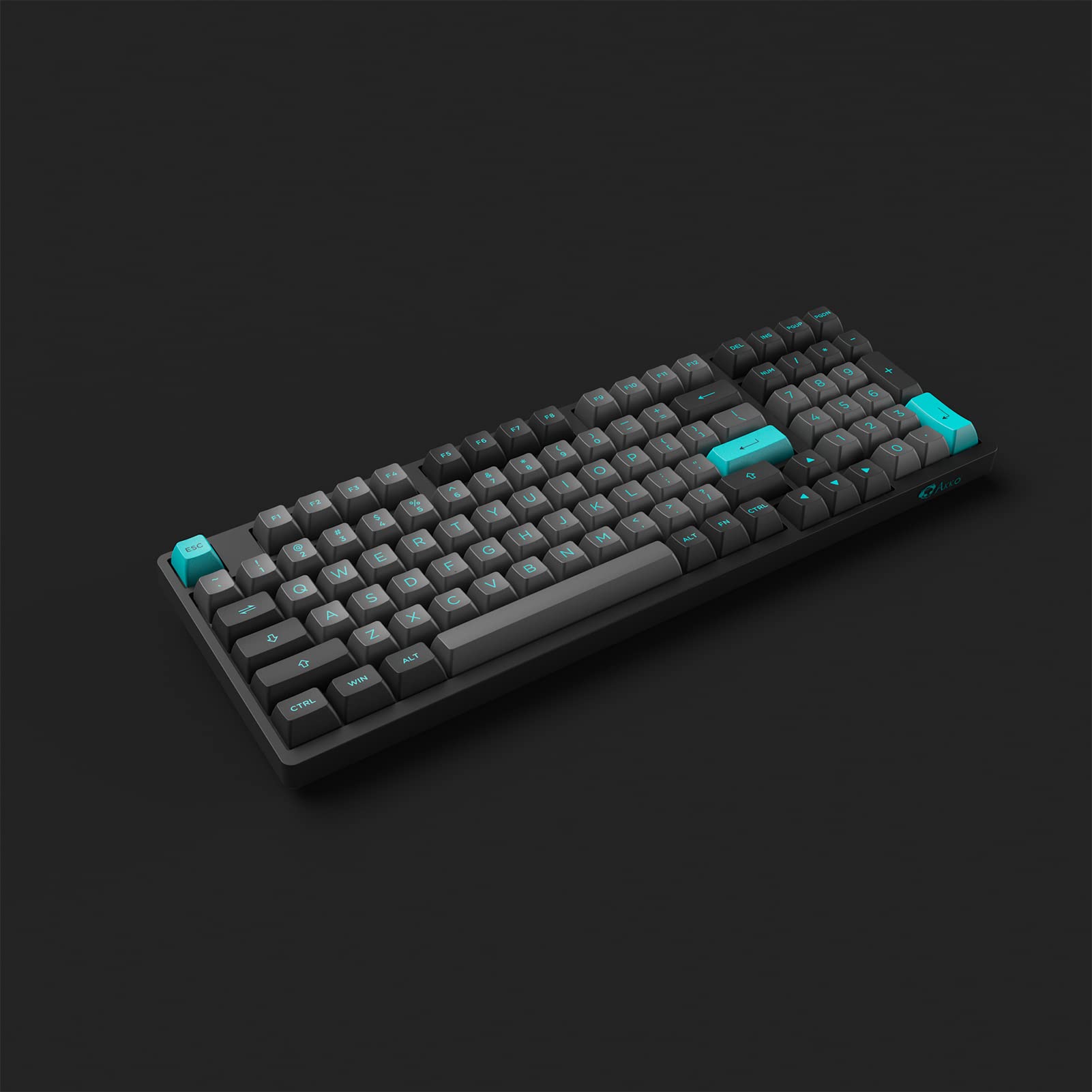 Buy Akko Black&Cyan 3098 98Key RGB Hotswappable Mechanical Gaming