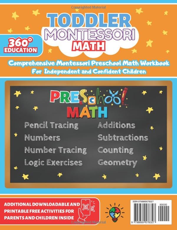 Montessori Preschool Math Workbook: 200+ Preschool Math Learning Activities, Preschool Math At Home Workbook, Kindergarten Math Learning Activity Book, Toddler Math Exercises, Ages 3-5 - Image 2