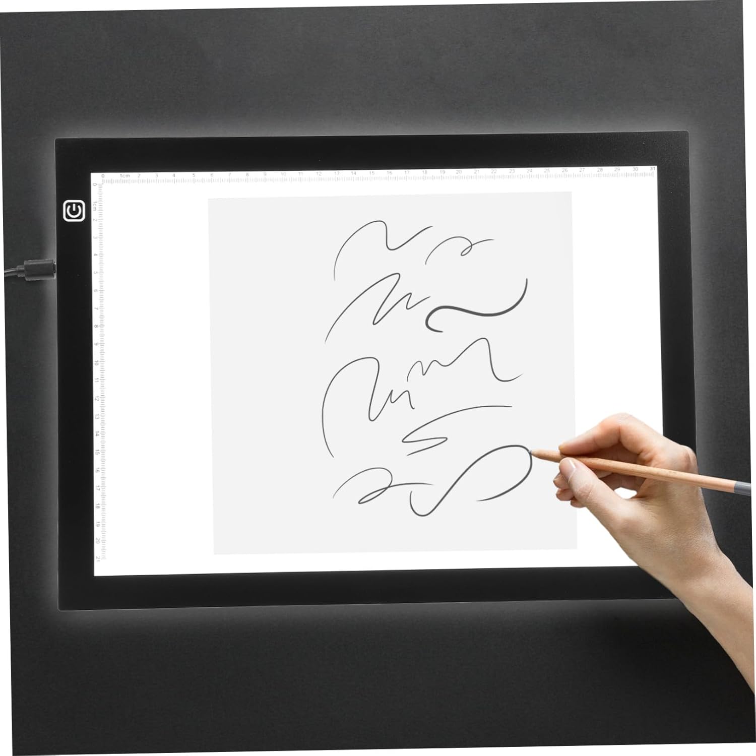 Gatuida Portable LED Tracing Light Box with Brightness Levels USB Rechargeable Drawing Board for Calligraphy Sketching Painting Design Creative Art Tool