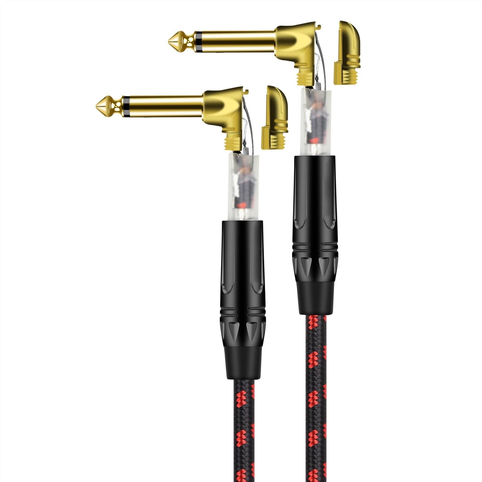 akcesoria do gitary Instrument Kątowy Jack 6.35mm Kabel Pozłacany Męski Na Męski Kabel Do Klawiatury Gitary Basowej (Color : 3m)
