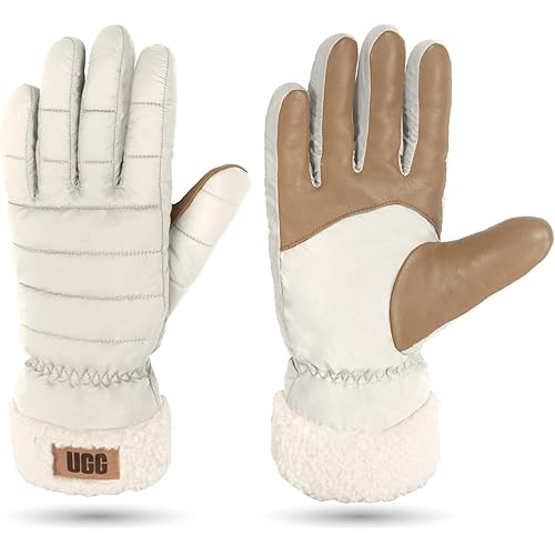 UGG Womens All Weather Fluff Cuff Glove