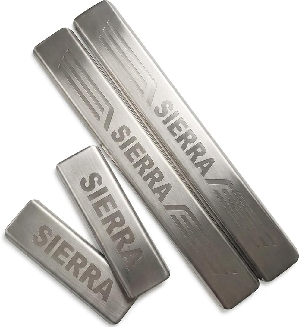 Door Foot Step Plates for Tata Sierra 2026, Stainless Steel Set of 4 | Brushed Finish, Engraved Sierra Logo, All 4 Doors, Scratch Resistant, Easy Installation-picture-28