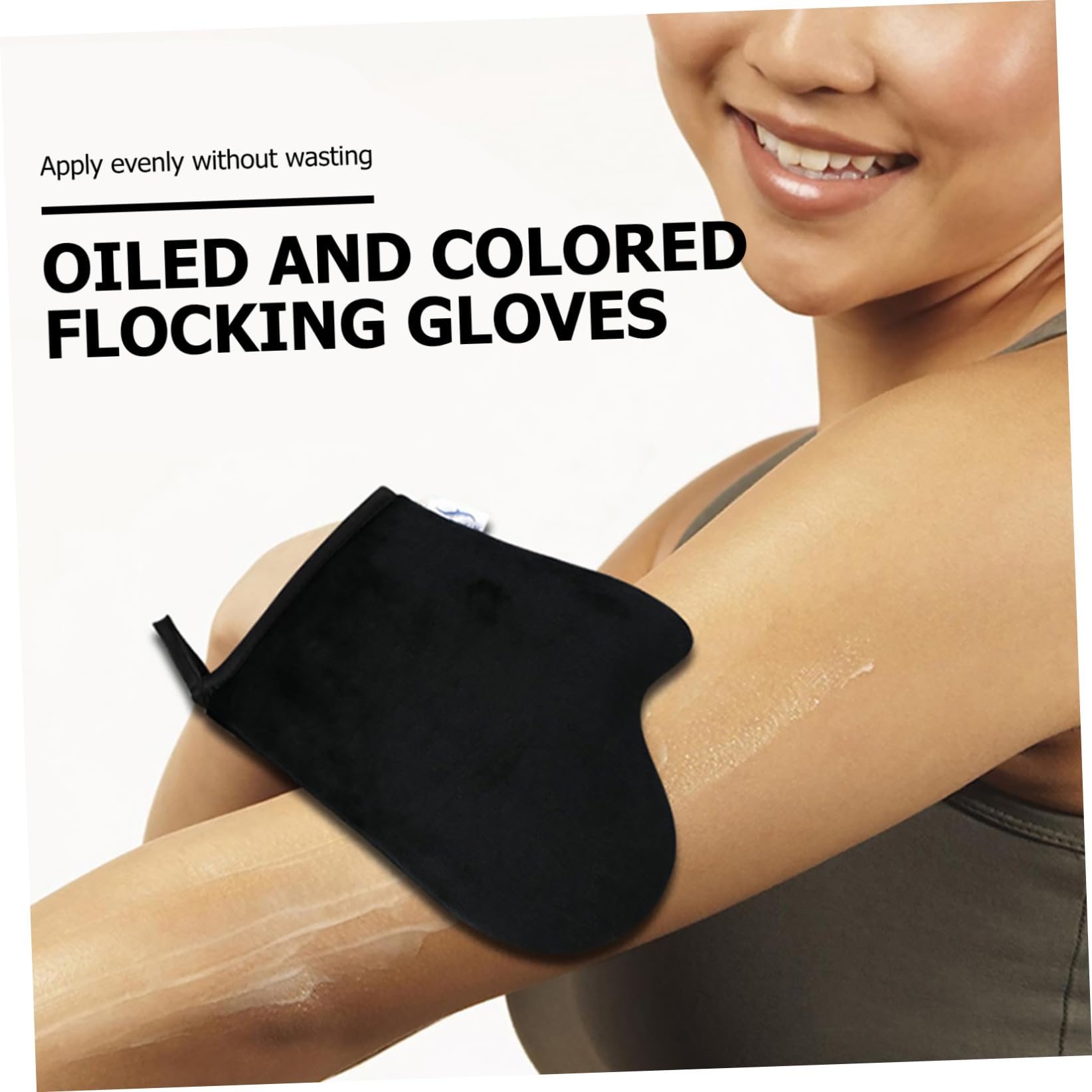 Healeved 9piezas Guante Autobronceador Reutilizable Aplicador De Espalda Para Lociones De Tanning De Manoplas Sin Dedos Para Aplicación De Autobronceador y Hidratación Verano Invierno
