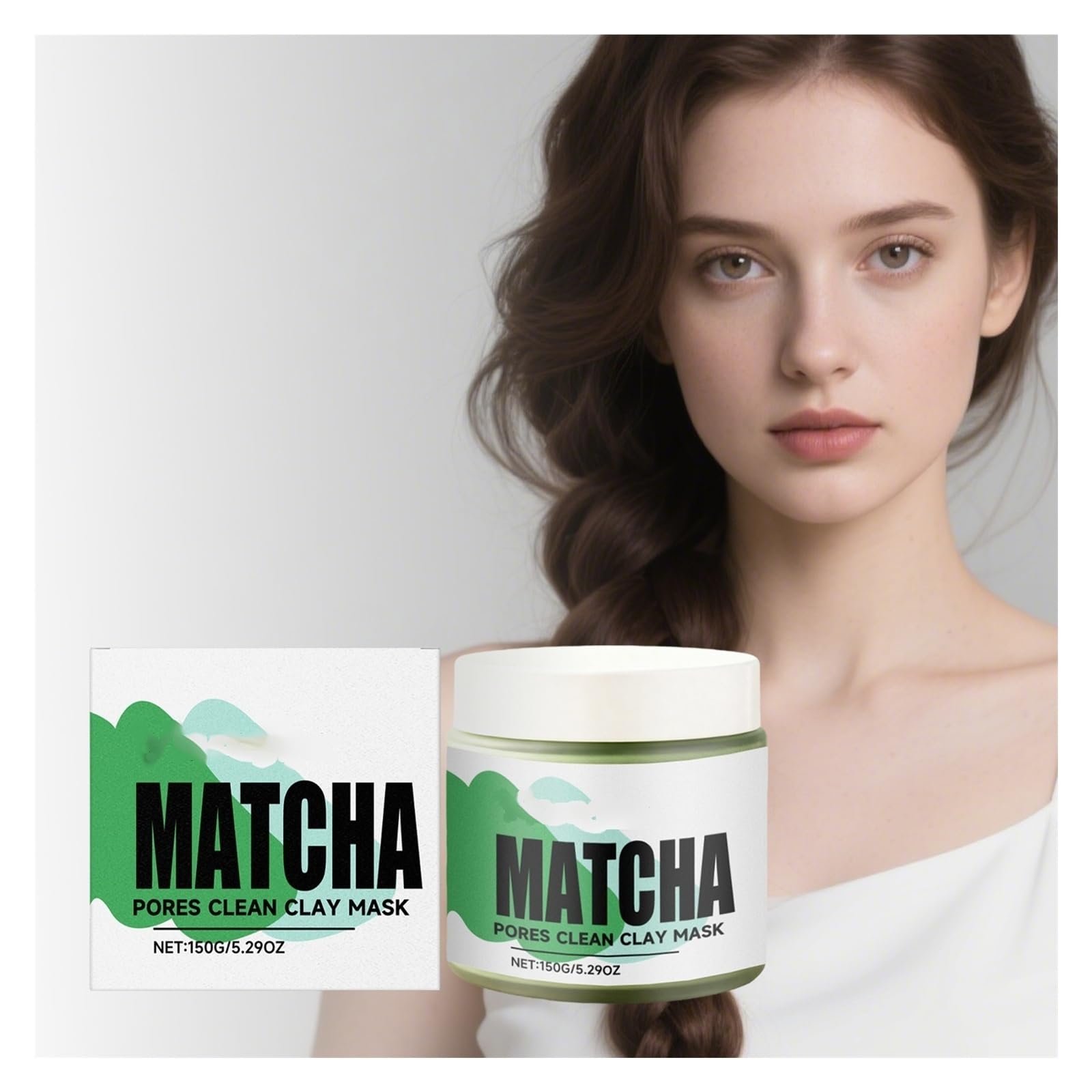 Mascarilla de barro limpiadora poros Matcha 150g