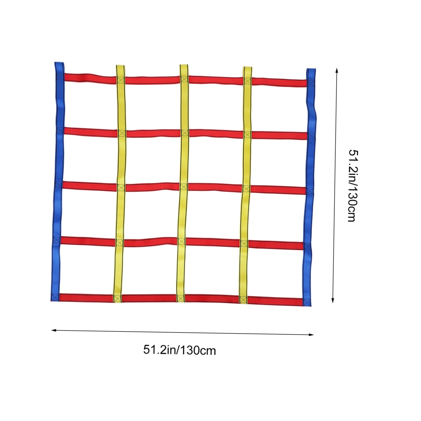 Kisangel 1 Set Climbing Net Colorful Physical Training for Durable Rope Design for Strength Coordination Creative Adventure Ladder for Fun