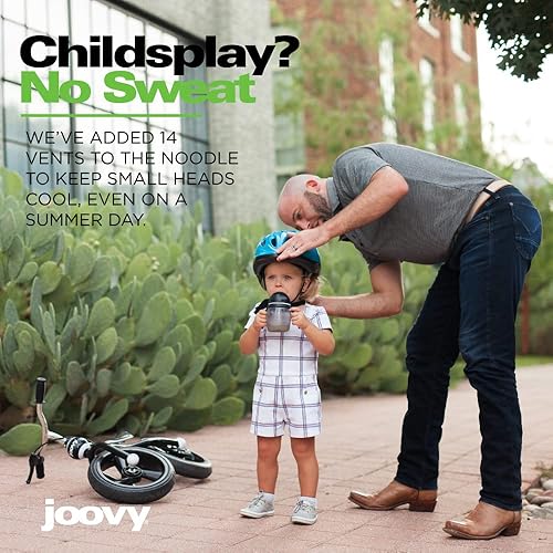 Miniatura 5 de Joovy - Casco Noodle Negro, Azul / Patchwork, Azul (Arándano), Verde (Greenie), Anaranjado, Rosa/Rebel Fun., Rojo