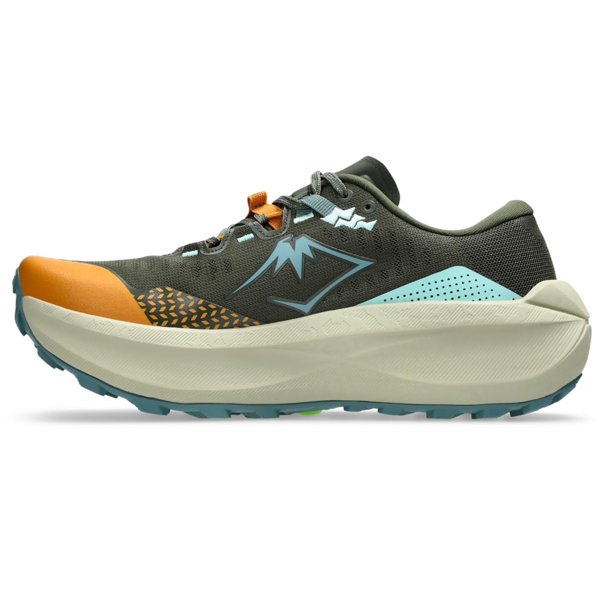 ASICS Herren Trabuco MAX 5 Traillaufschuhe, Vintage Khaki/Foggy Teal, 8