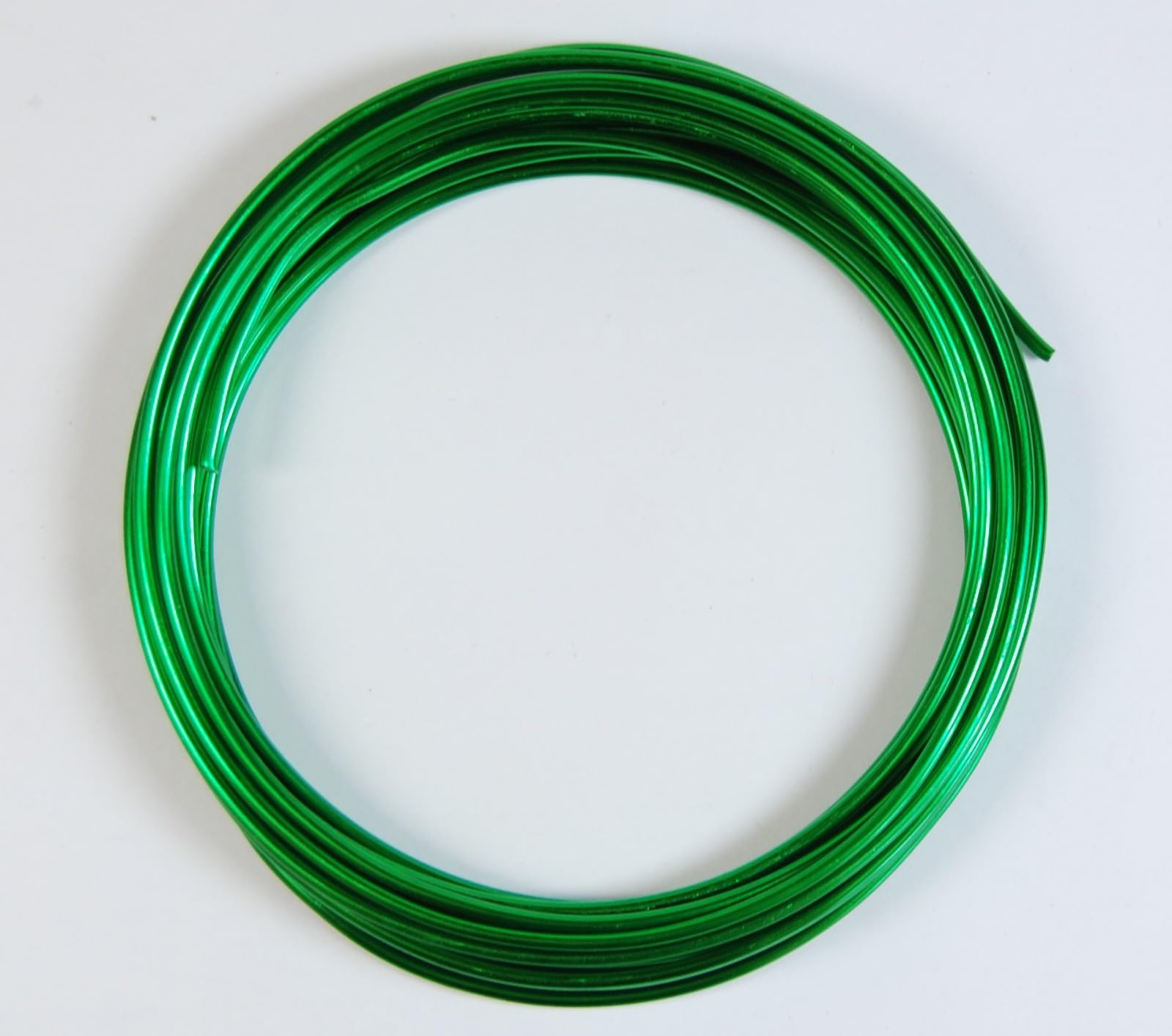 celloexpress Aluminium Craft Wire - 2mm x 5m (Diameter x Length) - Aluminium Wire 12 Guage (Green)