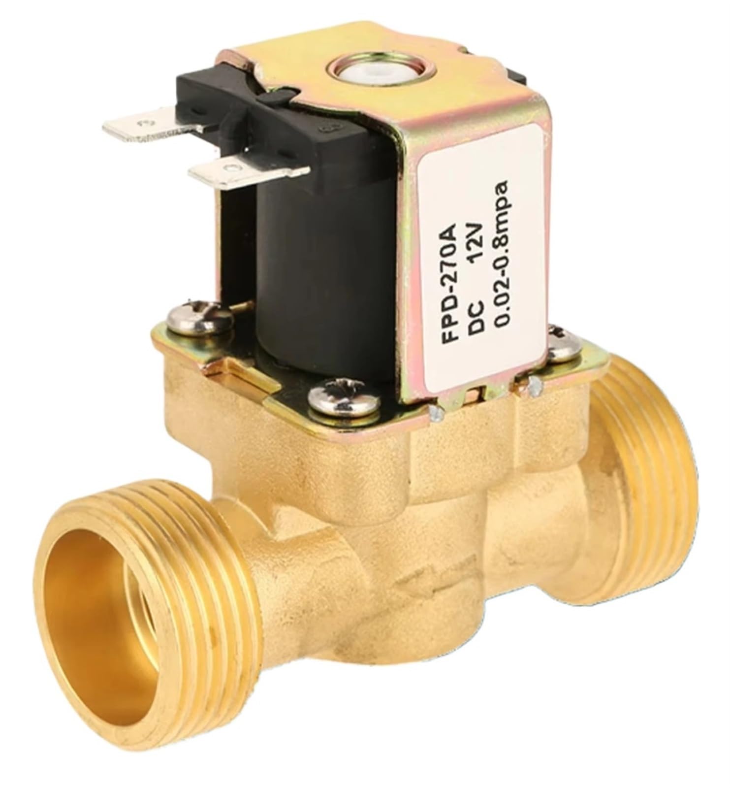 Électrovanne laiton DC12V G3/4 pouce NC vanne connectée arrosage automatique et domotique