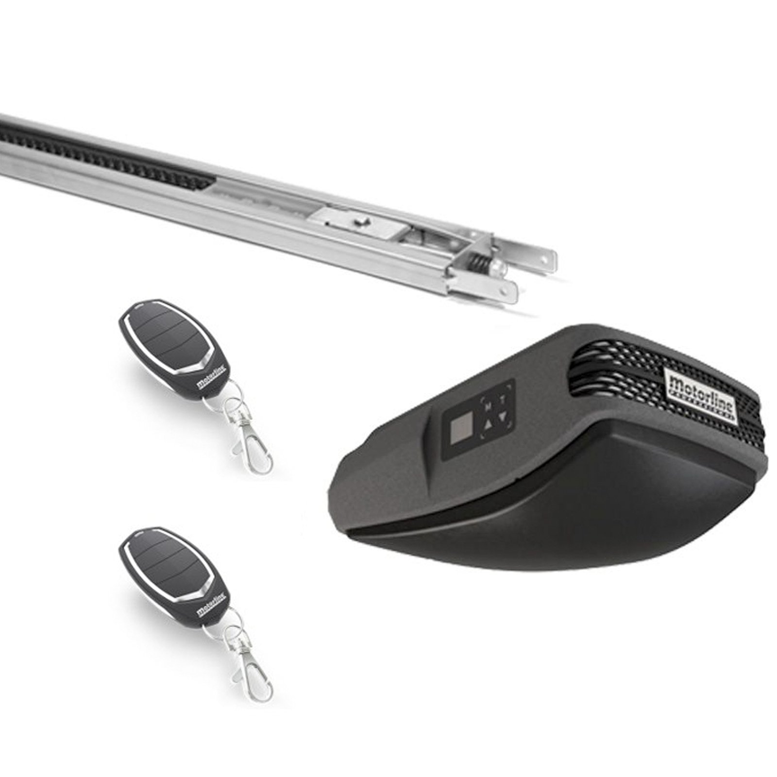 Motor de Techo automatismo para Puertas de Garaje seccionales MOTORLINE Rosso 60 con 2 MANDOS