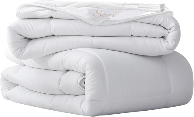 Seiwohl Kołdra 135 x 200 cm, zestaw 2 szt.  kołdra letnia 150 g/m² + kołdra całoroczna 300 g/m² = kołdra zimowa 450 g/m², na 4 pory roku, na lato, zimę