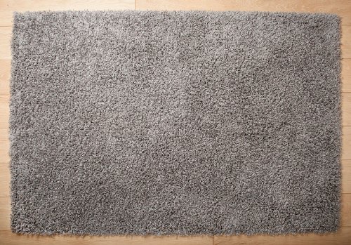 Tappeto arruffato grigio argento Dominica a pelo