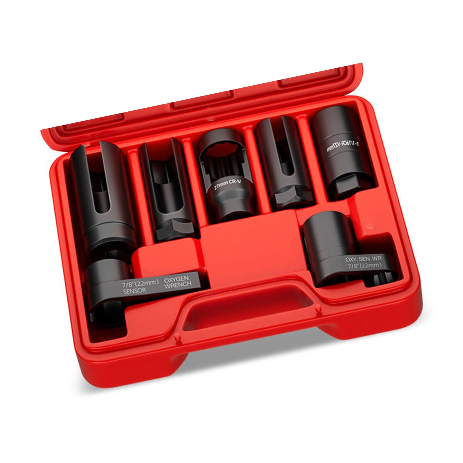 Pxzh 7 Piece Set Ergonomic Grip Oxygen Sensors Socket Wrench Set Feature Extended Length And Enhancing Grip For Quick And Safe Removal Flexible Vehicle Sensors Tool