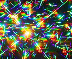 13,500 Lines/inch Diffraction Grating Sheet - Double Axis [1 Foot x 6 Inches]