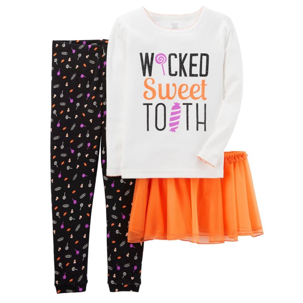 Carter'sInfant & Toddler Girls Wicked Sweet Tooth Halloween Tutu Pajamas
